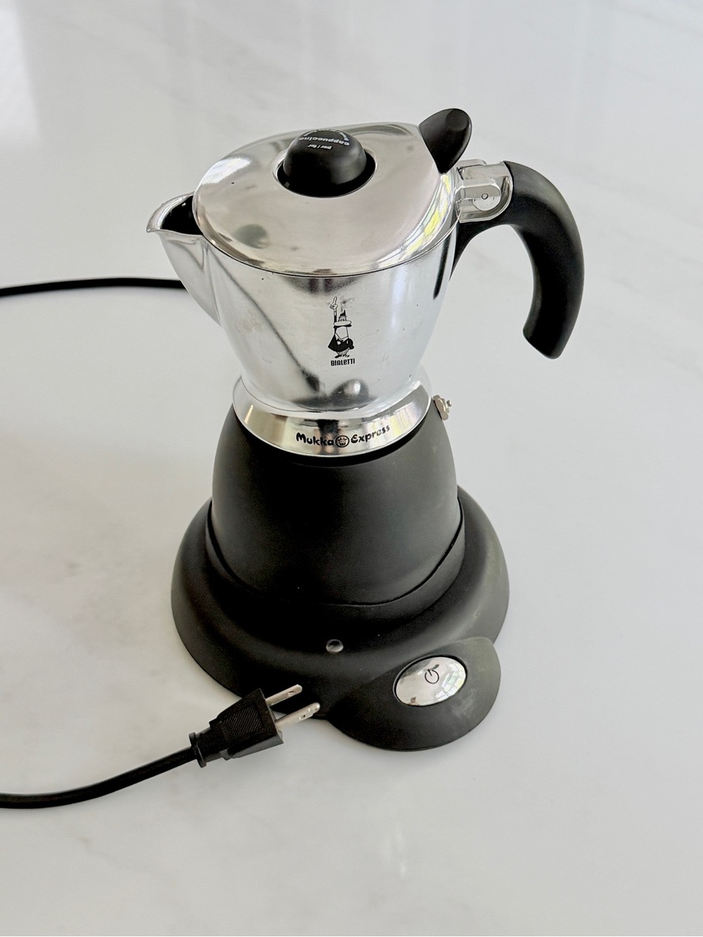 Bialetti Mukka Express Electric Cappuccino Maker Espresso Italy vintage 10.8 oz